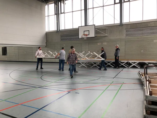 Festkommers 2023 – Aufbauarbeiten